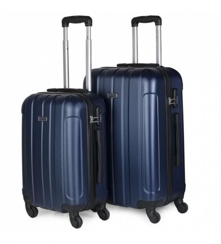 Unisex. 771115-01 Ensemble de bagages à 4 roues à parois rigides 771115 (OSFA), Bleu, Casuel, ABS/Polycarbonate, Big, Moyen, Ca - ITACA - Modalova