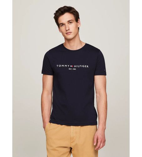 MW0MW11465 T-shirt avec logo (S), Casuel, Manche courte, Le coton biologique - Tommy Hilfiger - Modalova