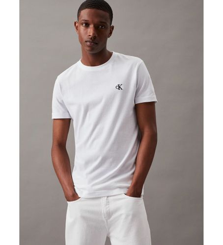 Til mænd. J30J314544 Slim Essential T-shirt (M), Casual, Korte ærmer, Økologisk bomuld, Bæredygtig - Calvin Klein Jeans - Modalova