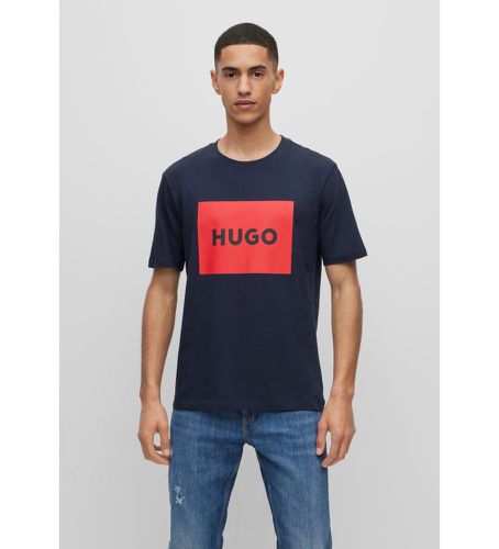 Til mænd. 50467952 Dulive navy t-shirt (L), Casual, Bomuld, Korte ærmer, Bæredygtig, Blå - HUGO - Modalova