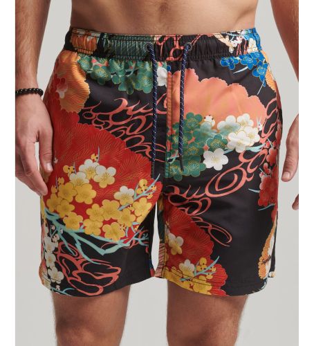 Til mænd. M3010212A hawaii-badedragt (S), Badetøj, Genanvendt polister, Bæredygtig - Superdry - Modalova