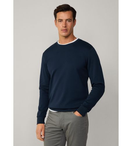 Til mænd. HM581165 Navy sweatshirt med klassisk pasform (XL), Casual, Bomuld, Lange ærmer, Blå - Hackett London - Modalova