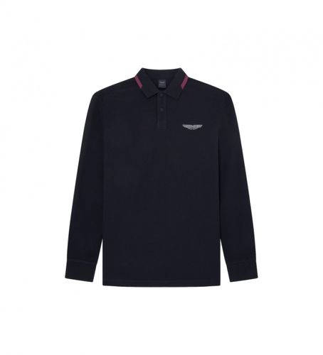 Til mænd. HM550942 Aston Tipped polo shirt (S), Casual, Bomuld, Lange ærmer - Hackett London - Modalova