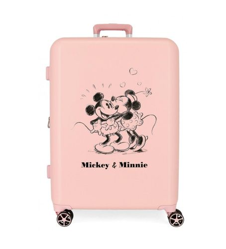 Til kvinder. 3739428 Mickey & Minnie Kisses Medium Hard Suitcase 70 cm (OSFA), Casual, ABS/Polykarbonat, Mellem - Disney - Modalova