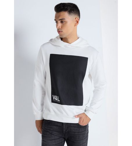 Til mænd. 4628580 Sweatshirt med hætte (S), Hvid, Casual, Bomuld, Lange ærmer - Victorio & Lucchino, V&L - Modalova