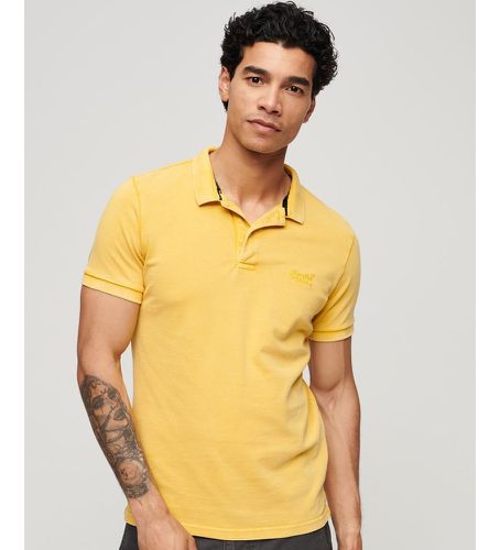 Til mænd. M1110345A Polo Vint Destroy (S), Casual, Bomuld, Korte ærmer - Superdry - Modalova