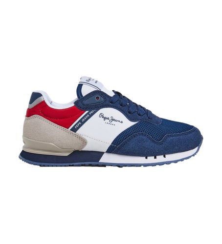 Til kvinder/piger. PBS40002 London Urban Sneakers navy (32), Fast, 1-3 cm, Blonder, Casual, Blå, børnetøj - Pepe Jeans - Modalova