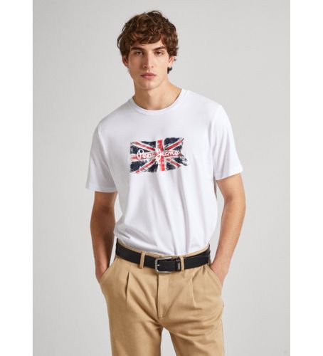 Til mænd. PM509384 Clag T-shirt (XL), Casual, Bomuld, Korte ærmer, Bæredygtig - Pepe Jeans - Modalova