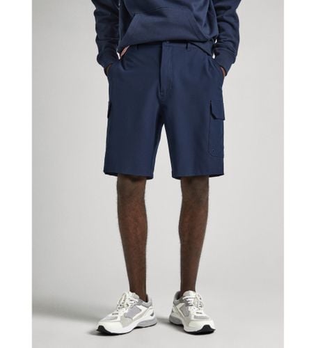 Til mænd. PM801090 Performance Cargo Bermuda shorts navy (29), Casual, Polyester, Blå - Pepe Jeans - Modalova