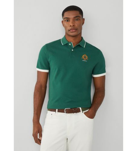 Til mænd. HM563261 Heritage Polo Logo (XL), Casual, Bomuld, Korte ærmer - Hackett London - Modalova