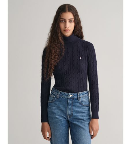 Til kvinder. 4800102 Eights strikket pullover med svanehals i stretchbomuld (L), Casual - Gant - Modalova