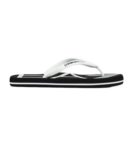 Unisex. XCQ004_XK196 Flipflops i gummi med logo (36), Fast, Ingen, Casual, Badetøj - EA7 - Modalova