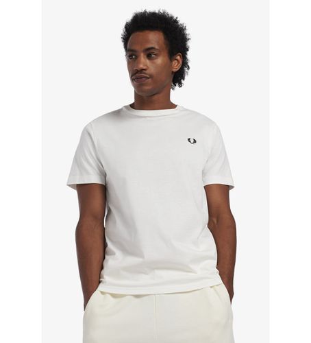 Til mænd. M1600 t-shirt med rund hals (S), Casual, Bomuld, Korte ærmer - Fred Perry - Modalova