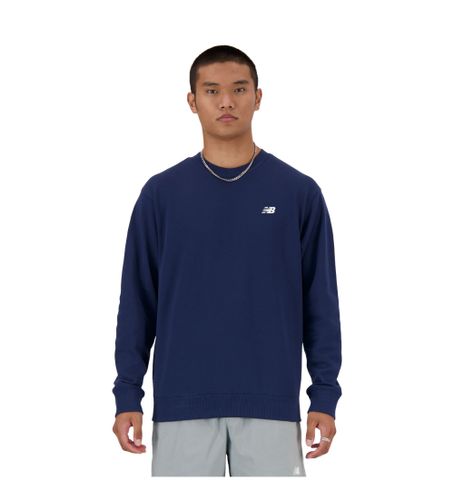 Til mænd. MT41507 Sport Essentials Sweatshirt navy (S), Casual, Bomuld, Blå - New Balance - Modalova