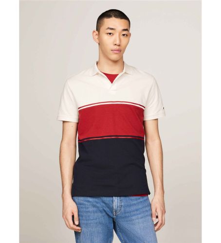 Til mænd. MW0MW35600 Polo Colorblock , , marineblå (S), Casual, Flerfarvet, Bomuld, Korte ærmer - Tommy Hilfiger - Modalova