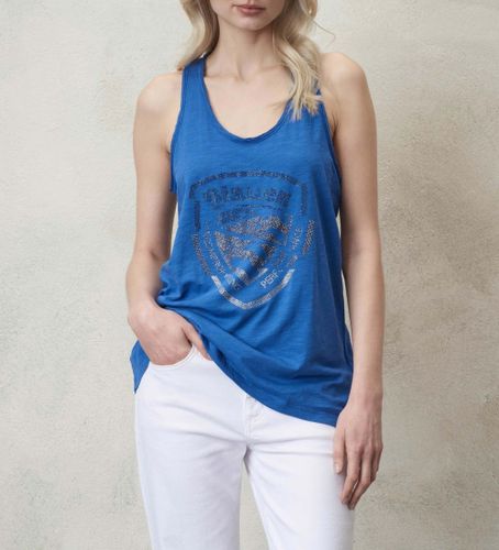 Til kvinder. 24SBLDH03337 American Neckline T-shirt (M), Casual, Bomuld, Uden ærmer/stropper - Blauer - Modalova