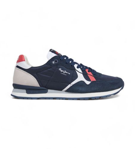 Til mænd. PMS40007 Brit Road Sneakers i navy (40), Fast, Blonder, Casual, Blå - Pepe Jeans - Modalova