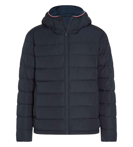 Til mænd. MW0MW34213 Jakke Lux navy (L), Casual, Polyester, Blå - Tommy Hilfiger - Modalova