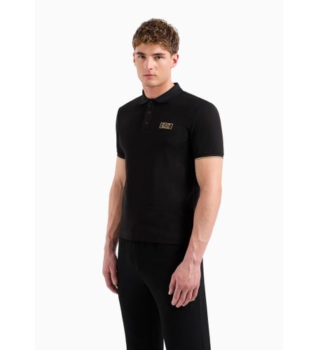 Til mænd. 7M000022_AF10342 strikket poloshirt (M), Casual, Bomuld, Korte ærmer - EA7 - Modalova