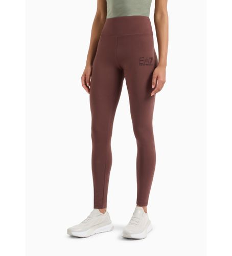 Til kvinder. 6DTP68_TJQFZ Logo Series leggings i genanvendt bomuldsblanding, brune (L), Casual, Sport, Multisport - EA7 - Modalova