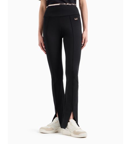 Til kvinder. 6DTP73_TJQFZ Precious sorte stretch-bomuldsleggings (L), Casual, Sport, Multisport - EA7 - Modalova