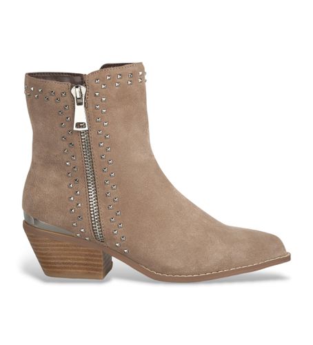 Til kvinder. I241500 Brune cowboystøvler i (36), Beige, 3-5 cm, Lynlås, Casual - Alma en pena - Modalova