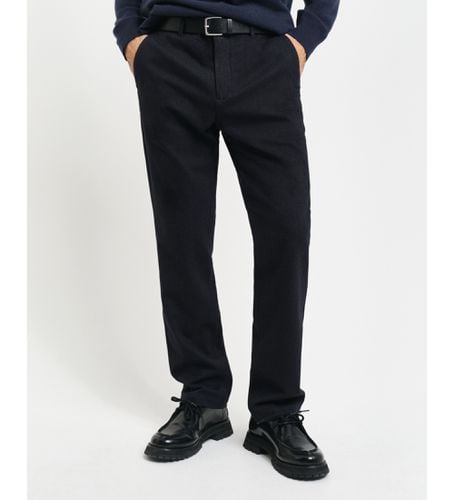 Til mænd. 1505314 Slim Fit Two Tone Navy-bukser (29), Casual, Bomuld, Blå - Gant - Modalova