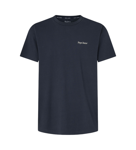 Til mænd. PM509431 T-shirt Alfie navy (XS), Casual, Korte ærmer, Økologisk bomuld, Bæredygtig, Blå - Pepe Jeans - Modalova