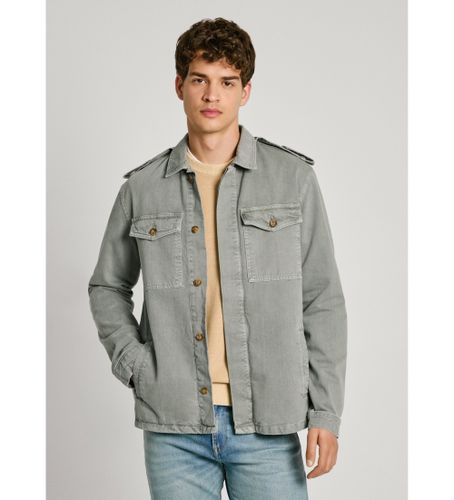 Til mænd. PM403000 Eaton Colour Field-jakke (S), Casual, Grøn, Bomuld, Bæredygtig - Pepe Jeans - Modalova