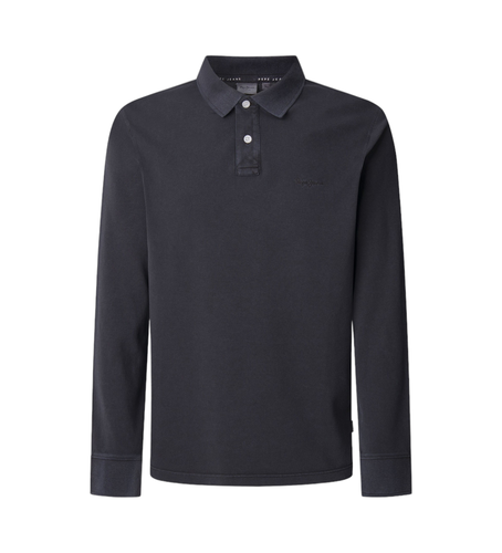 Til mænd. PM542213 Langærmet piqué polo slim fit (S), Casual, Bomuld, Lange ærmer, Bæredygtig - Pepe Jeans - Modalova