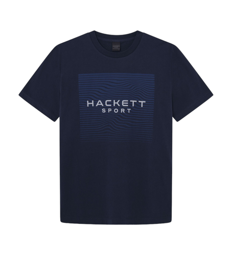 Til mænd. HM500854 Hs Vector Graphic T-shirt navy (XS), Casual, Bomuld, Korte ærmer, Blå - Hackett London - Modalova