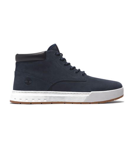 Til mænd. TB0A28940191 Maple Grove navy mid-top lædersko med snørebånd (40), Fast, Blonder, Casual, Blå - Timberland - Modalova