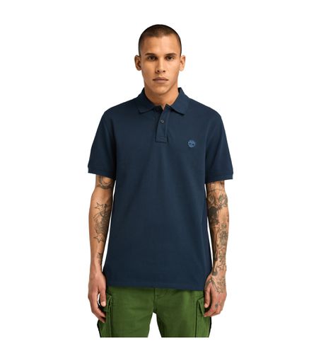 Til mænd. TB0A6VDP4331 Millers River navy kortærmet piqué polo shirt (S), Casual, Korte ærmer, Økologisk bomuld, Bæredygtig, Blå - Timberland - Modalova