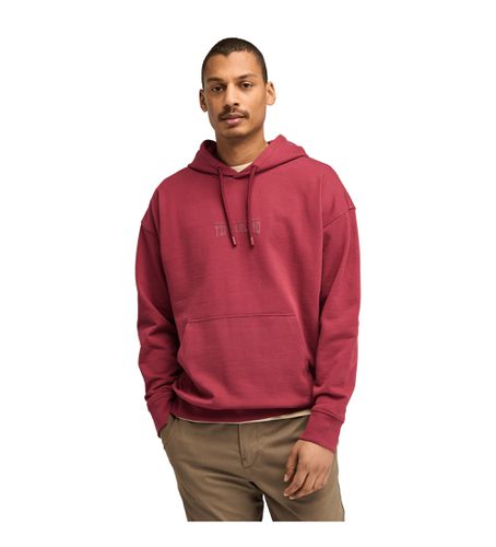 Til mænd. TB0A6VEX6001 Sweatshirt med hætte og logo på ryggen, (S), Casual, Økologisk bomuld, Bæredygtig - Timberland - Modalova