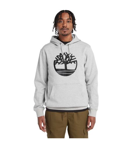 Til mænd. TB0A2BJH0521 Kennebec River sweatshirt med hætte og gråt træ-logo (S), Casual, Bomuld - Timberland - Modalova