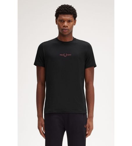 Til mænd. M4580 T-shirt med logo, (S), Casual, Bomuld, Korte ærmer - Fred Perry - Modalova