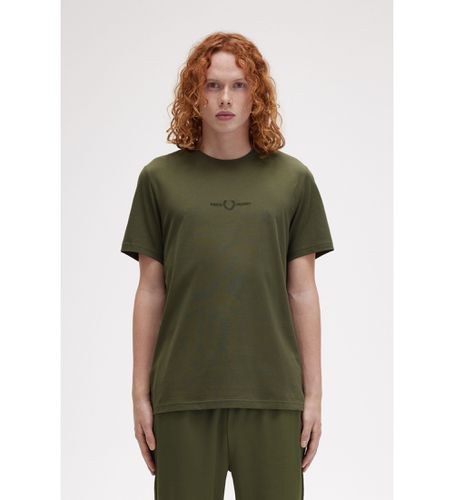 Til mænd. M4580 logo-T-shirt (S), Casual, Bomuld, Korte ærmer - Fred Perry - Modalova