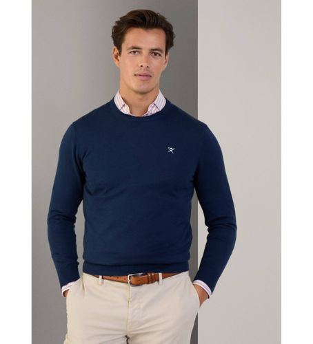 Til mænd. HM703312 Silke Crew-jumper (M), Casual, Bomuld - Hackett London - Modalova