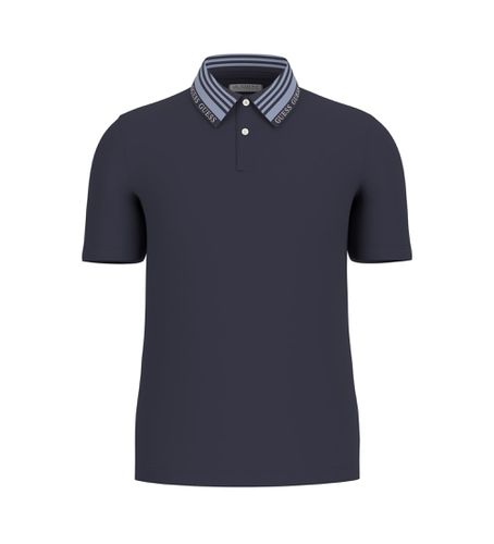 Til mænd. M5RP60K7O64 Lyle navy polo shirt (S), Casual, Bomuld, Korte ærmer, Blå - Guess - Modalova