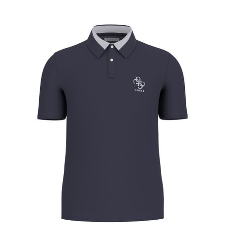 Til mænd. M5GP60K7O64 Lyle navy polo shirt (XS), Casual, Bomuld, Korte ærmer, Blå - Guess - Modalova