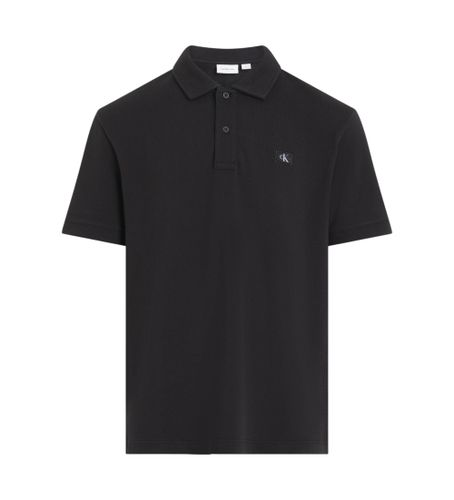 Til mænd. J30J327040 Poloshirt med vævet mærke, (L), Casual, Korte ærmer, Økologisk bomuld, Bæredygtig - Calvin Klein Jeans - Modalova