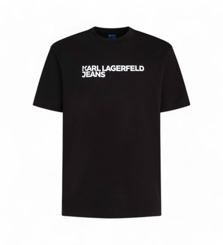 Til mænd. A1M17002 T-shirt med logo, (S), Casual, Korte ærmer, Økologisk bomuld - Karl Lagerfeld - Modalova