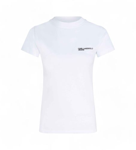 Til kvinder. A1W17004 Basic T-shirt (XS), Casual, Korte ærmer, Økologisk bomuld - Karl Lagerfeld - Modalova