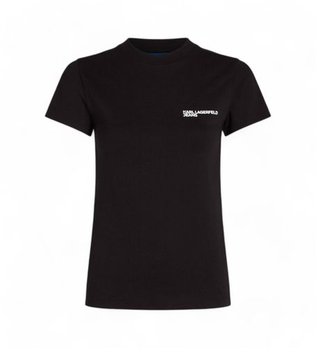 Til kvinder. A1W17004 Basic T-shirt (XS), Casual, Korte ærmer, Økologisk bomuld - Karl Lagerfeld - Modalova