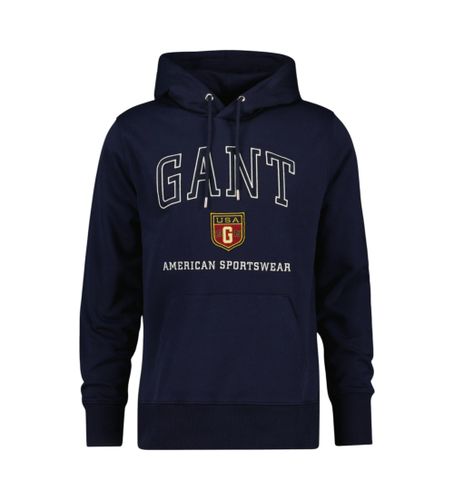 Til mænd. 2044004 Sweatshirt med hætte i navy (S), Casual, Bomuld, Blå - Gant - Modalova