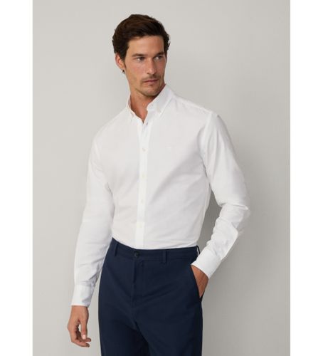 Til mænd. HM3010270 Slim fit oxfordskjorte (L), Casual, Bomuld, Lange ærmer - Hackett London - Modalova