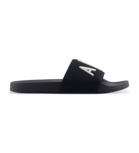 Til mænd. XUP001XV820U385 Flip-flops Knit+ logo navy (40), Fast, Ingen, Badetøj, Blå - Armani Exchange - Modalova