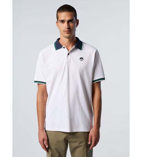 Til mænd. 692439 kortærmet poloshirt (S), Casual, Korte ærmer, Økologisk bomuld, Bæredygtig - North Sails - Modalova