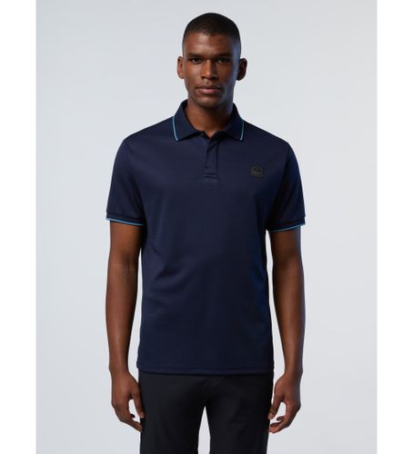 Til mænd. 692482 Navy kortærmet poloshirt (S), Casual, Polyester, Korte ærmer, Blå - North Sails - Modalova