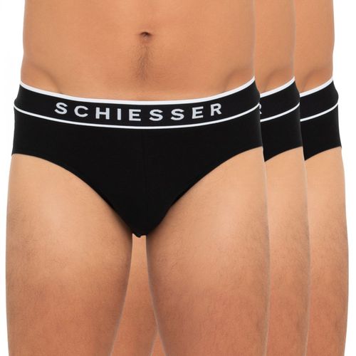 Schiesser 3-er Set Slips Schwarz - Schiesser - Modalova